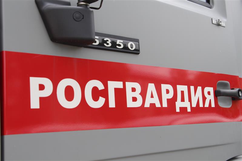 Росгвардейцы обследовали найденную мину 