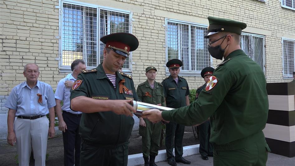 В городе Заречном для военнослужащих Росгвардии заложили «Капсулу памяти»