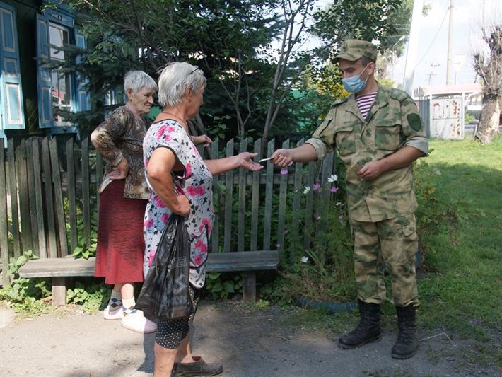 В Хакасии продолжается акция Росгвардии «Улицы Героев» 