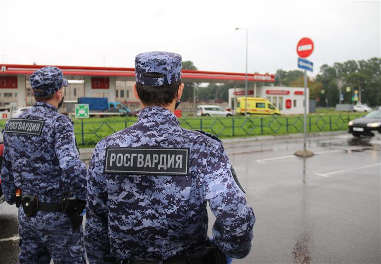 В Колпине сотрудниками Росгвардии задержан подозреваемый в угрозе убийством 