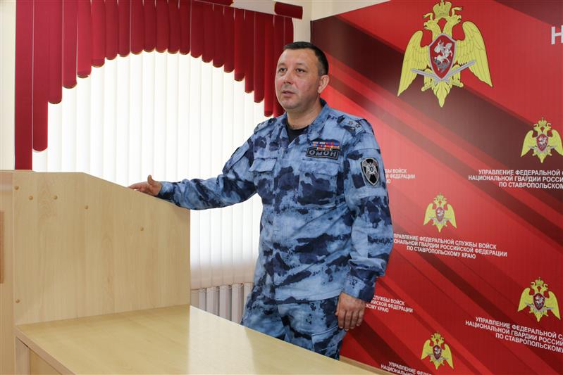 ОМОН Управления Росгвардии по Ставропольскому краю отметил годовщину образования