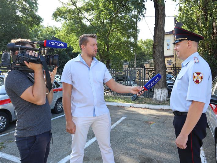 Ставропольские журналисты сняли сюжет об отборе кандидатов на службу в подразделениях вневедомственной охраны Росгвардии (видео)
