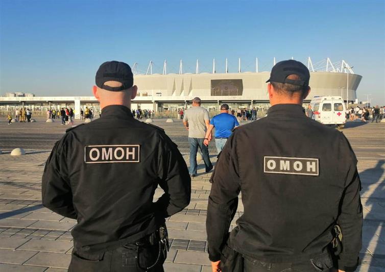 Росгвардия обеспечила правопорядок во время футбольного матча между командами «Ростов» и «Зенит»