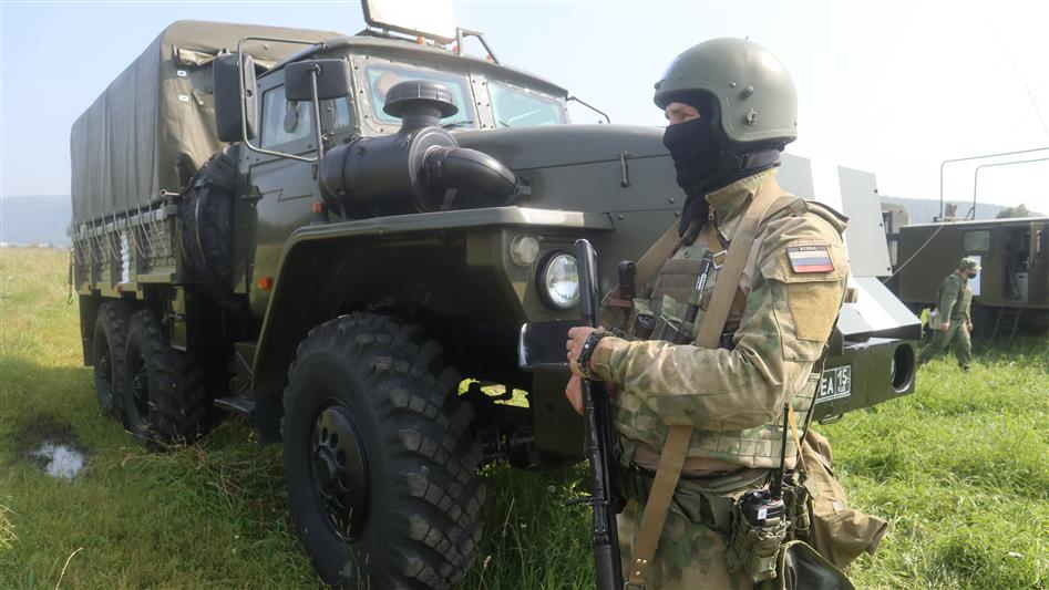 В Железногорске проведены учения подразделений Росгвардии на охраняемом объекте