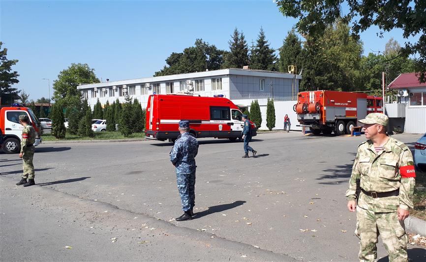 Сотрудники пензенского ОМОН приняли участие в совместных учениях с МЧС