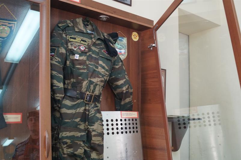 Журналист федерального информационного агентства  побывала в музее екатеринбургского  ОМОН Росгвардии