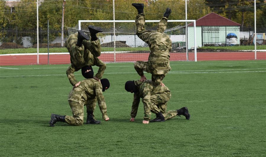 Бойцы взвода спецназа калиновского полка Росгвардии приняли участие в открытии всероссийской военно-спортивной игры 