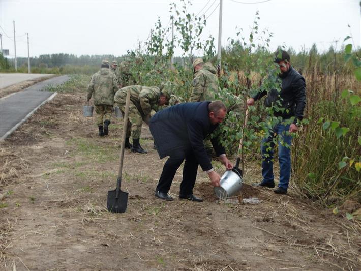 Военнослужащие богородской бригады оперативного назначения Росгвардии присоединились к акции «Лес Победы» (видео)