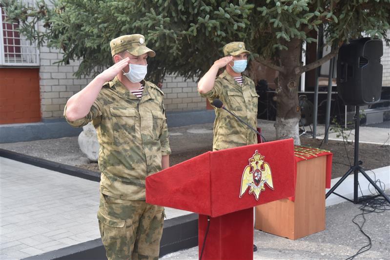 В грозненском соединении Росгвардии открыли мемориал погибшим военнослужащим