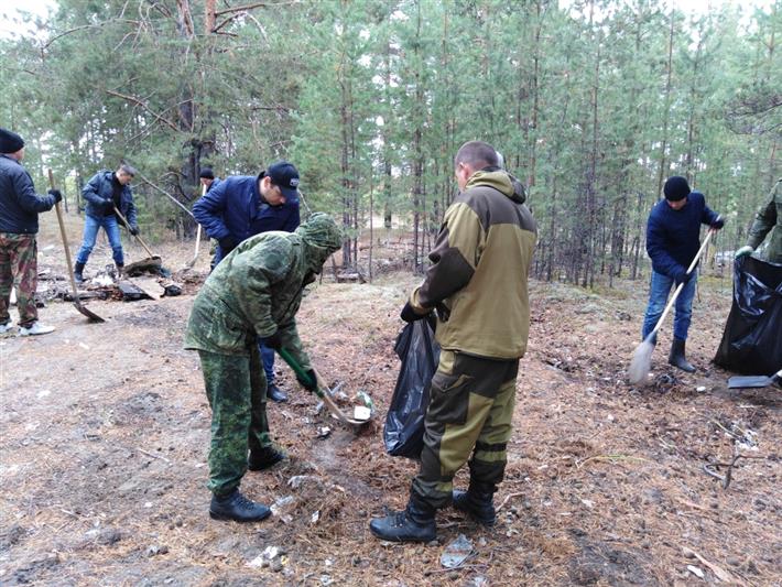 В Зауралье росгвардейцы приняли участие во Всероссийской экологической акции