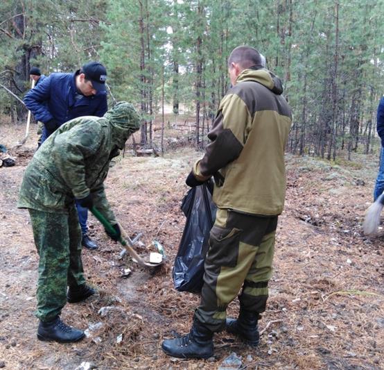 В Зауралье росгвардейцы приняли участие во Всероссийской экологической акции