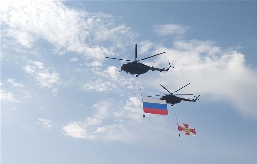 Авиаторы Ростовского полка Росгвардии отметили 30-летие своей воинской части