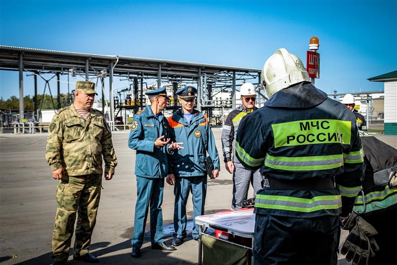 Сотрудники пензенского ОМОН приняли участие в совместных учениях с МЧС