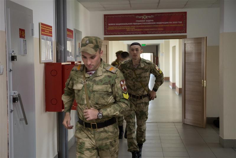 В Новосибирском военном институте Росгвардии проведена учебная эвакуация при пожаре