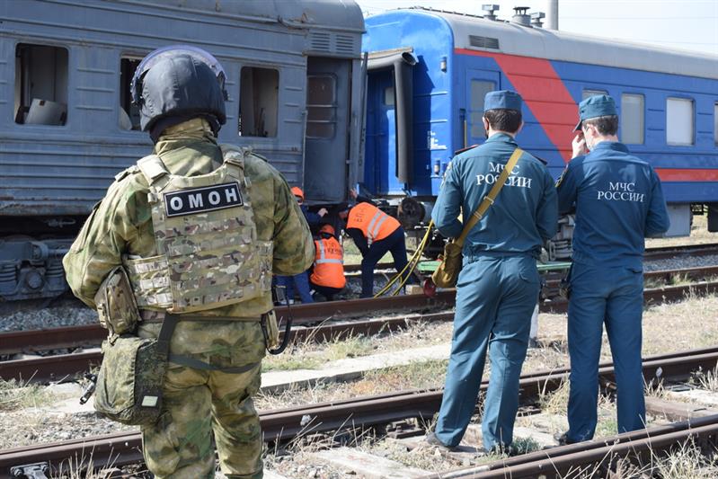 В Дагестане росгвардейцы приняли участие во всероссийских учениях по гражданской обороне