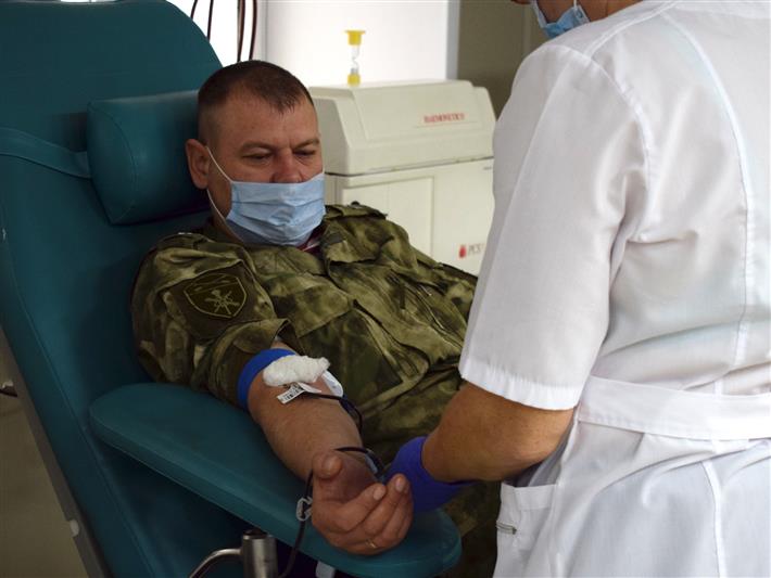 Управление Росгвардии по Республике Алтай поддержало акцию «Оставайся донором»