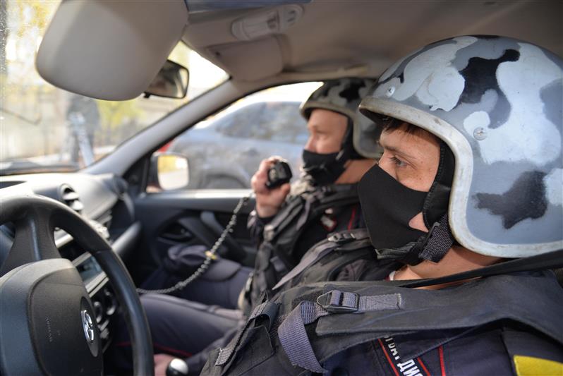 В Зауралье журналисты местного телеканала сняли сюжет об отличившихся сотрудниках Росгвардии