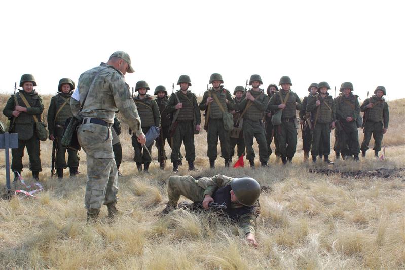 В Южном округе Росгвардии завершился военный сбор с жителями Ростовской области, пребывающими в запасе