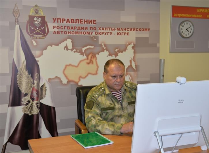 Начальник Управления Росгвардии по ХМАО – Югре принял участие в заседании Антитеррористической комиссии 