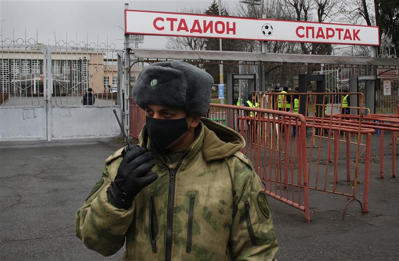 При участии Росгвардии обеспечен правопорядок во время проведения  футбольного матча во Владикавказе
