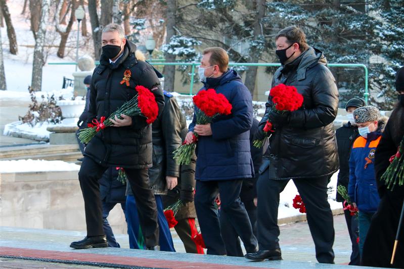 Росгвардейцы приняли участие в мероприятиях, посвященных годовщине освобождения Ставрополя от немецко – фашистских захватчиков