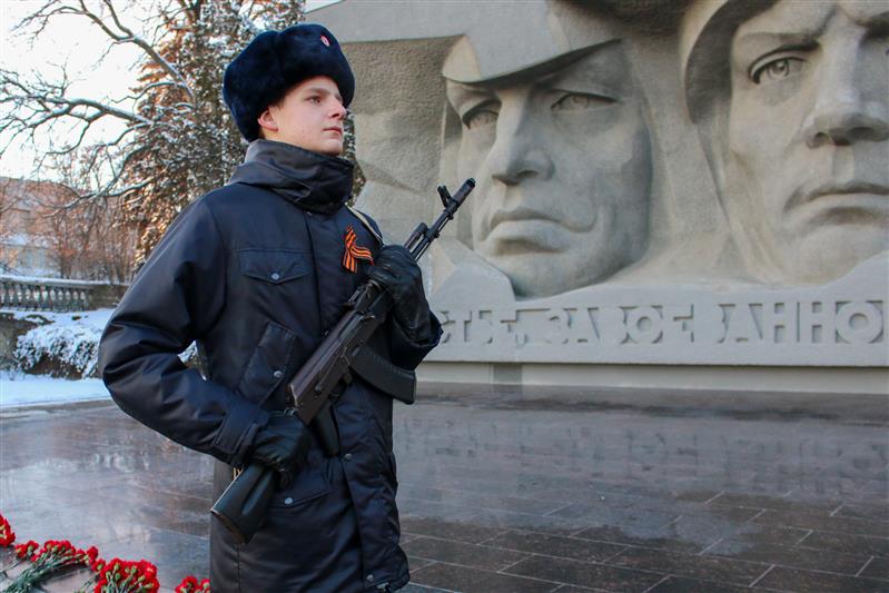 Росгвардейцы приняли участие в мероприятиях, посвященных годовщине освобождения Ставрополя от немецко – фашистских захватчиков