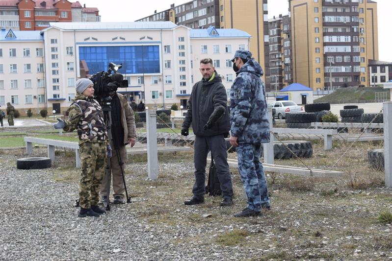Съемочная группа телеканала НТВ побывала в  дагестанском управлении Росгвардии