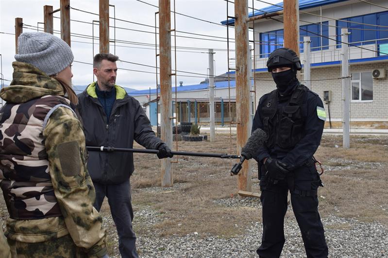 Съемочная группа телеканала НТВ побывала в  дагестанском управлении Росгвардии