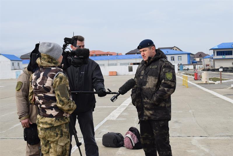 Съемочная группа телеканала НТВ побывала в  дагестанском управлении Росгвардии