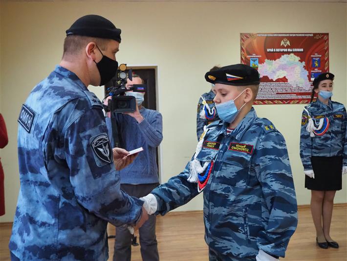 В Белгородской области воспитанники Росгвардии приняли присягу Кадета