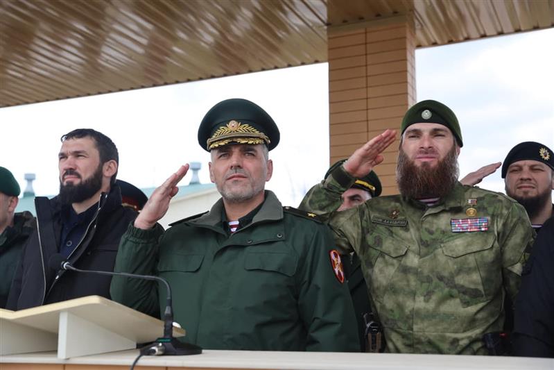 Полк имени Героя России Ахмата-Хаджи Кадырова грозненского соединения Росгвардии отметил 15-ю годовщину со дня образования