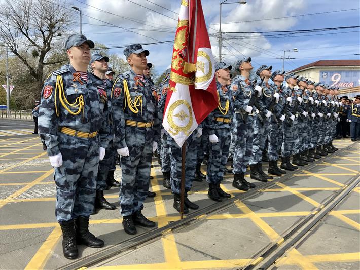 Росгвардейцы Северо-Западного округа стали участниками парадов Победы 