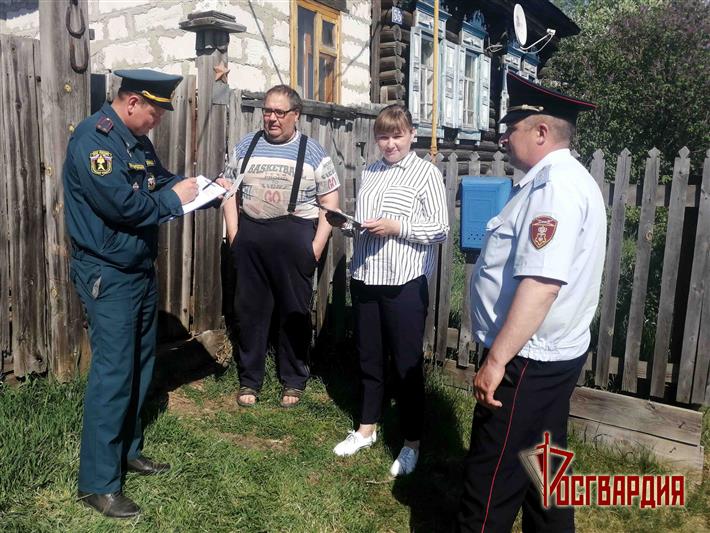 В Зауралье Росгвардия участвует в обеспечении особого противопожарного режима 