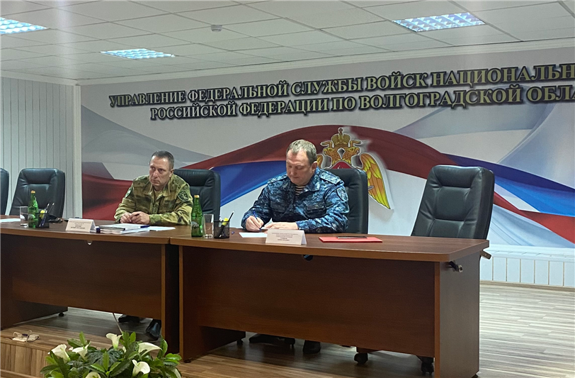 Первый заместитель командующего Южным округом проинспектировал Управление Росгвардии по Волгоградской области