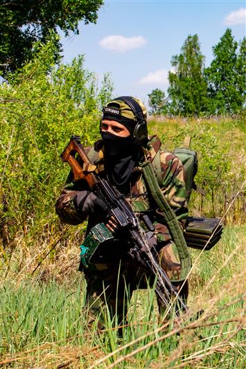 Полевой выход челябинского СОБР