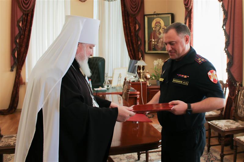 Подписано соглашение о сотрудничестве между Ставропольской и Невинномысской епархией и краевым управлением Росгвардии