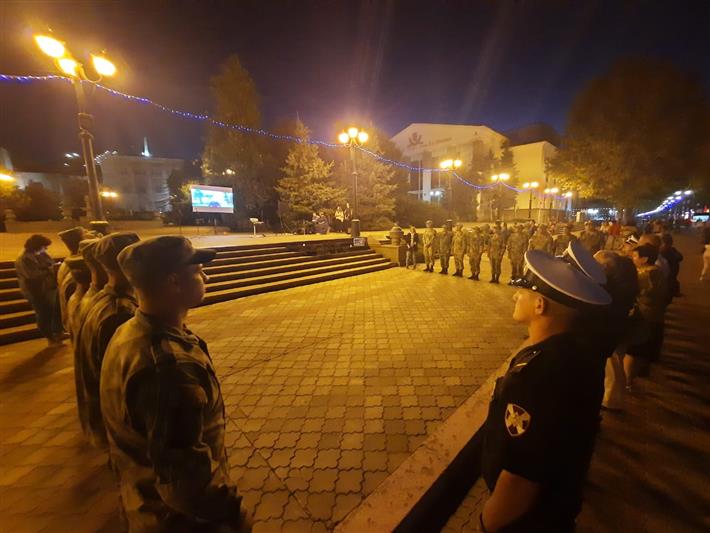 На юге России сотрудники и военнослужащие Росгвардии выразили солидарность в борьбе с терроризмом