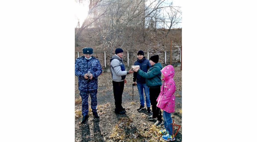 Росгвардейцы организовали  эстафету для воспитанников одного из социальных центров Южного Урала