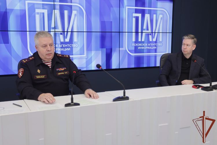 В Пскове прошла пресс-конференция начальника областного управления Росгвардии