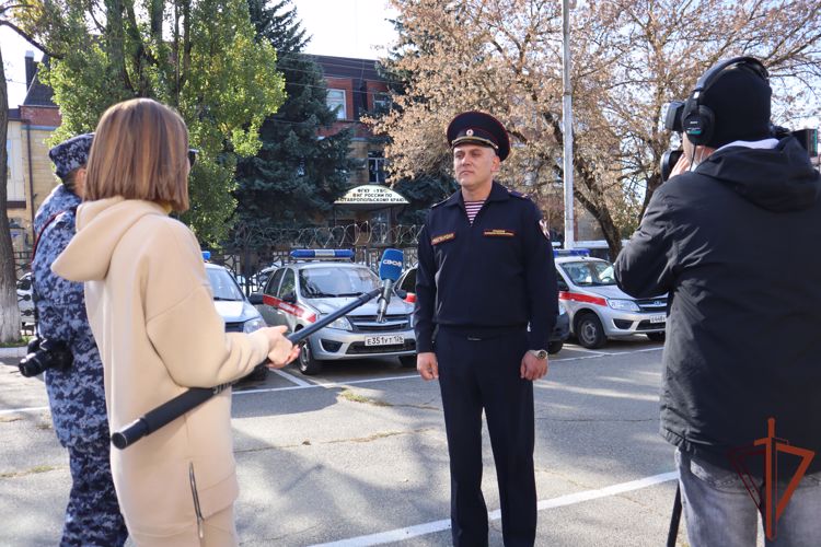 Ставропольские журналисты провели один день во вневедомственной охране Росгвардии