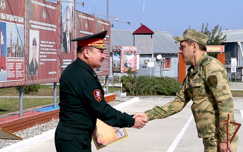 Ханкалинский батальон грозненского соединения Росгвардии отметил 15-ю годовщину образования