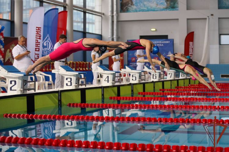 Победителями чемпионата Росгвардии по плаванию стали представители Центрального округа