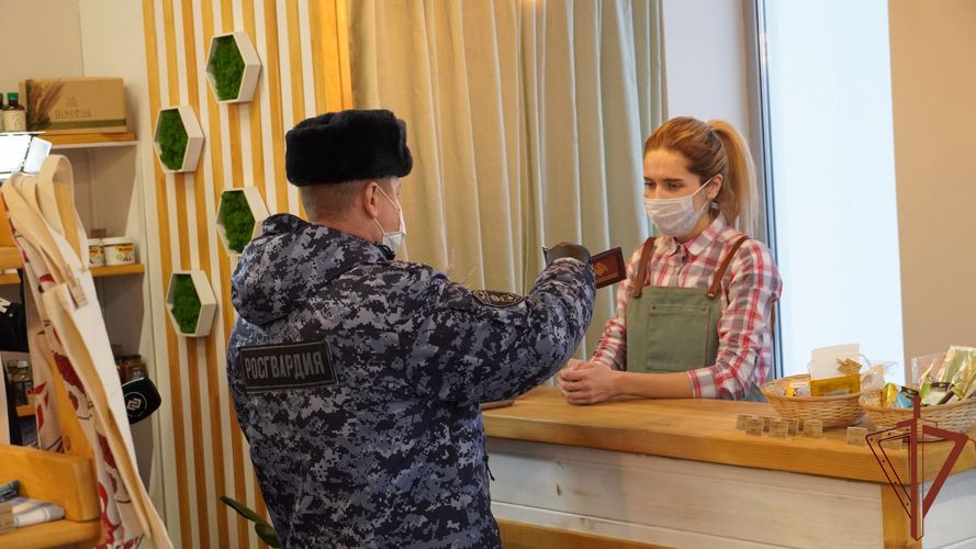 Росгвардия участвует в профилактике распространения Covid-19 во Владимире