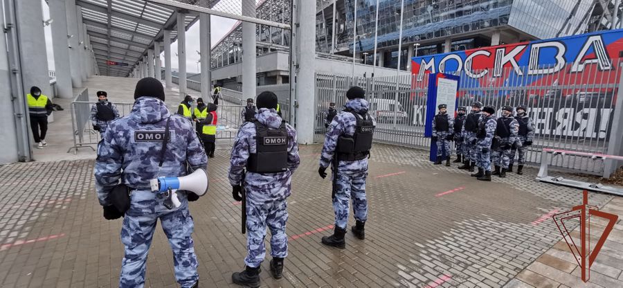 В Москве росгвардейцы обеспечили правопорядок на матчах 15 тура Российской Премьер – Лиги