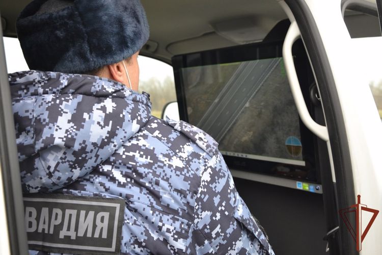 Аэростат Росгвардии следит за безопасностью на трассе М5