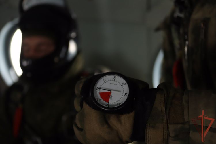 Тренировку по десантированию в сложных метеоусловиях провели спецназовцы Росгвардии в Сибири  (видео)