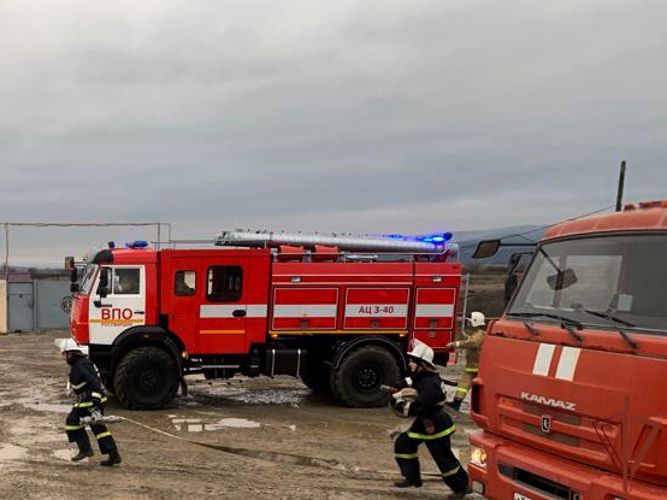 Росгвардия приняла участие в межведомственном пожарно-тактическом учении в Чеченской Республике