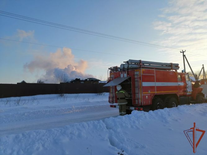 Росгвардейцы помогли МЧС локализовать пожар в Нижегородской области