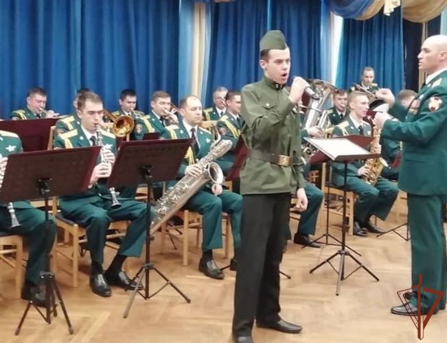 Церемония посвящения в юные музыканты Росгвардии состоялась в Санкт-Петербурге