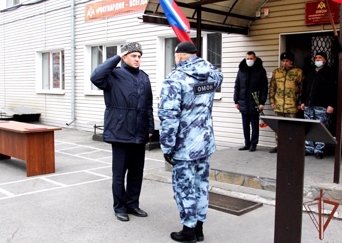 Новочеркасский ОМОН Росгвардии отметил 28-летие